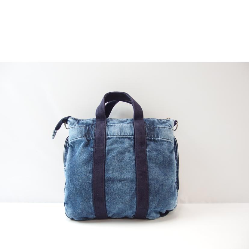 PORTER ポーター/B印 別注 ケミカルウォッシュデニムヘルメットバッグ//ABランク/83