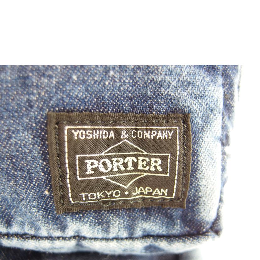 PORTER ポーター/B印 別注 ケミカルウォッシュデニムヘルメットバッグ//ABランク/83