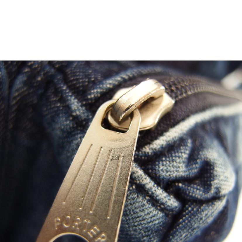 PORTER ポーター/B印 別注 ケミカルウォッシュデニムヘルメットバッグ//ABランク/83