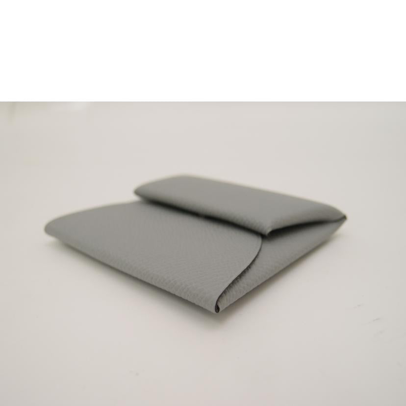 HERMES エルメス コインケース 小銭入れ レザー /バスティアGM/ヴォーエプソン/ブルーグラシエ/041054CK-8U//T刻印(2015)/SAランク/69