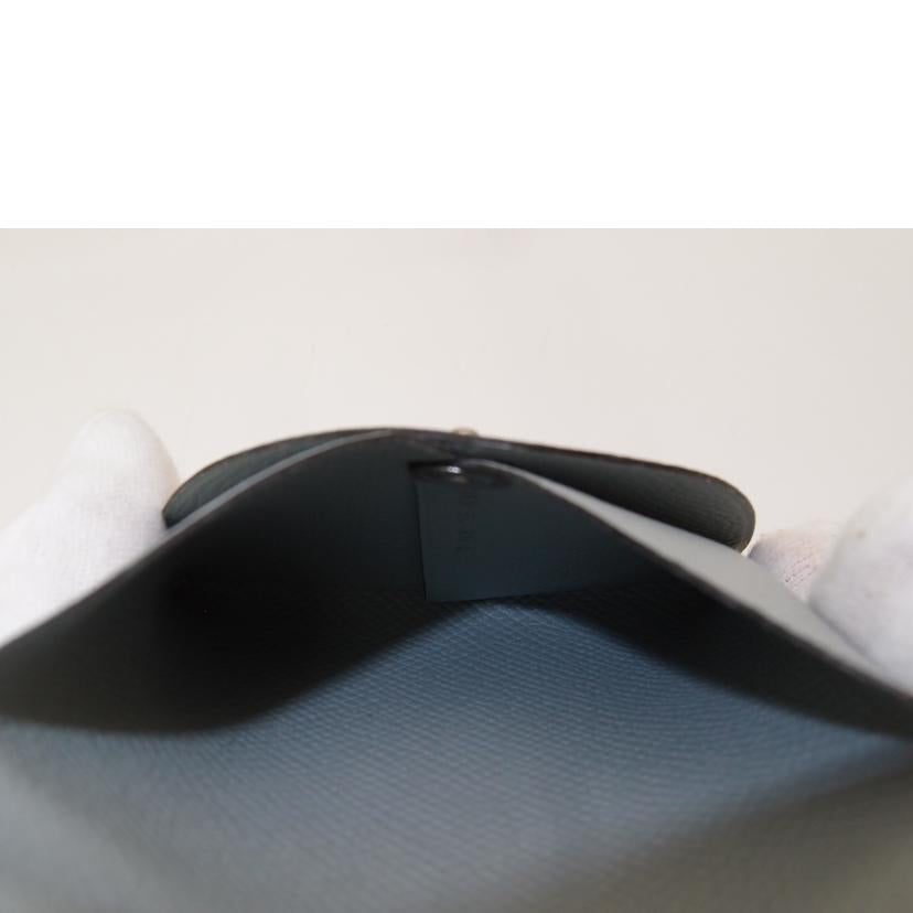 HERMES エルメス コインケース 小銭入れ レザー /バスティアGM/ヴォーエプソン/ブルーグラシエ/041054CK-8U//T刻印(2015)/SAランク/69