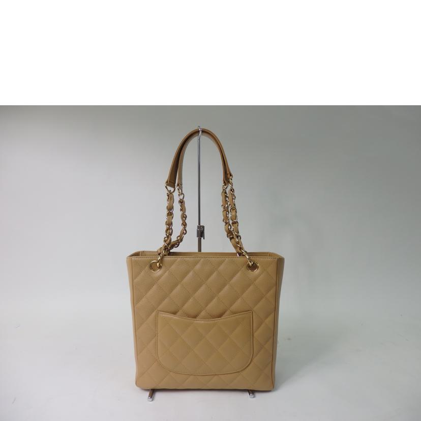 CHANEL シャネル/ココマーク/マトラッセ/キャビアスキン/チェーンバッグ/ベージュ//8780287/ABランク/84