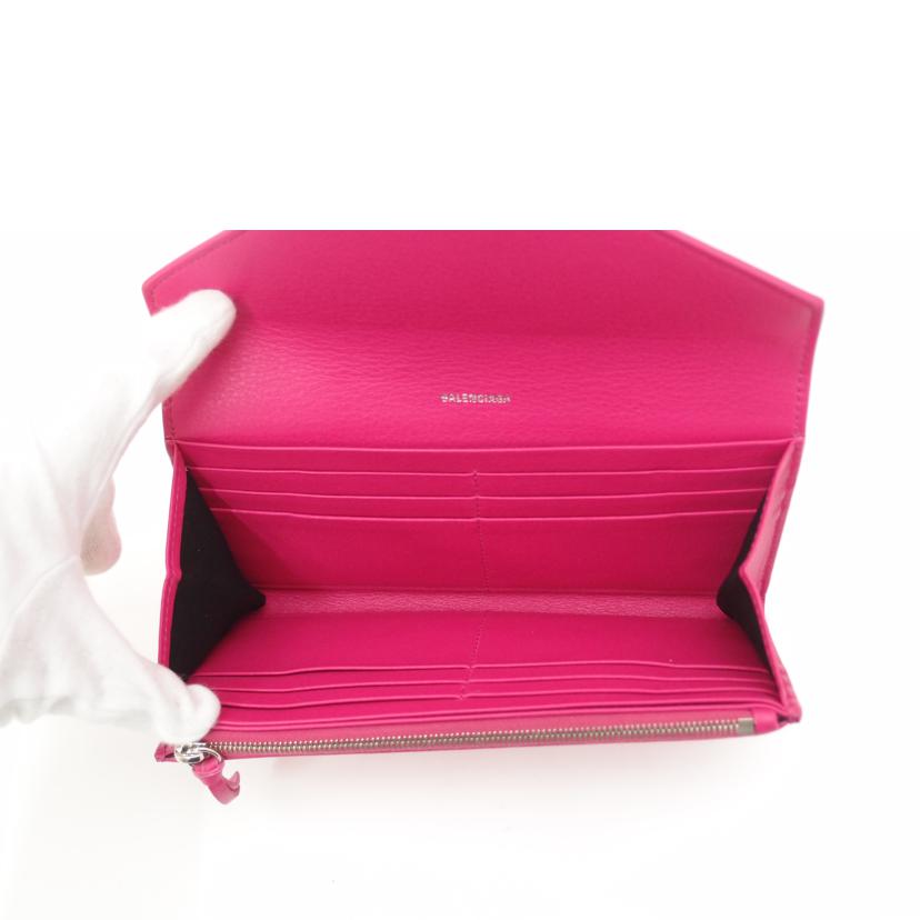 BALENCIAGA バレンシアガ/ペーパー・ロングウォレット/ピンク/499207//ABランク/69