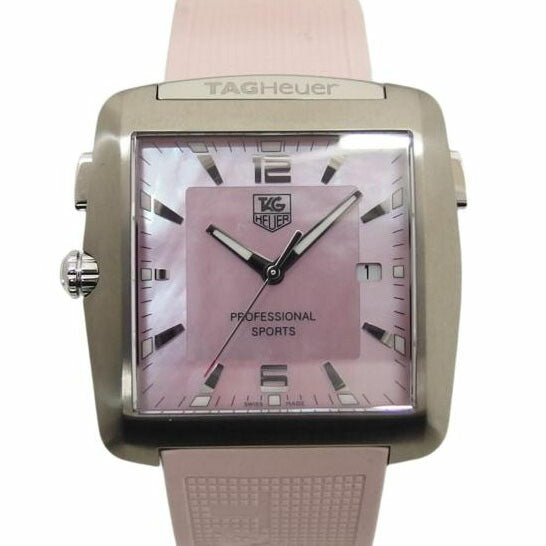 TAG Heuer タグホイヤー/プロフェッショナル/スポーツ/ピンク文字盤/レディースウォッチ/クォーツ/WAE1114.FT6011//EKL1631/Aランク/04