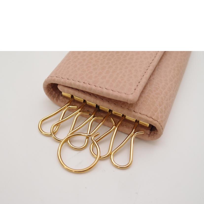 GUCCI グッチ/GGマーモント・レザー6連キーケース/ピンク/456118//2149/ABランク/69