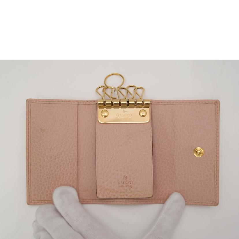 GUCCI グッチ/GGマーモント・レザー6連キーケース/ピンク/456118//2149/ABランク/69
