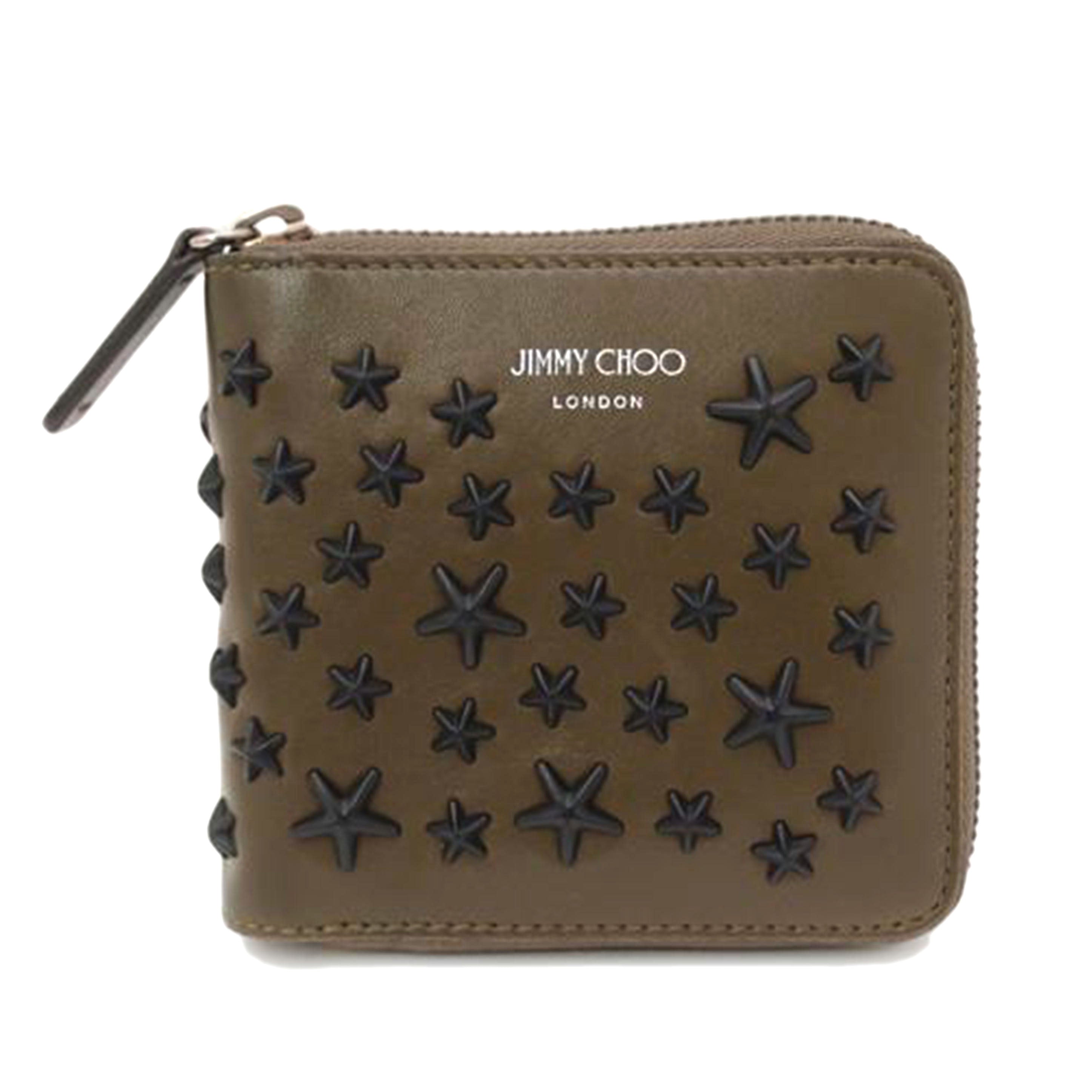 JIMMY CHOO ジミーチュウ/ローレンス・スタースタッズ二つ折り財布/J000134566001//PKP1CD/ABランク/69