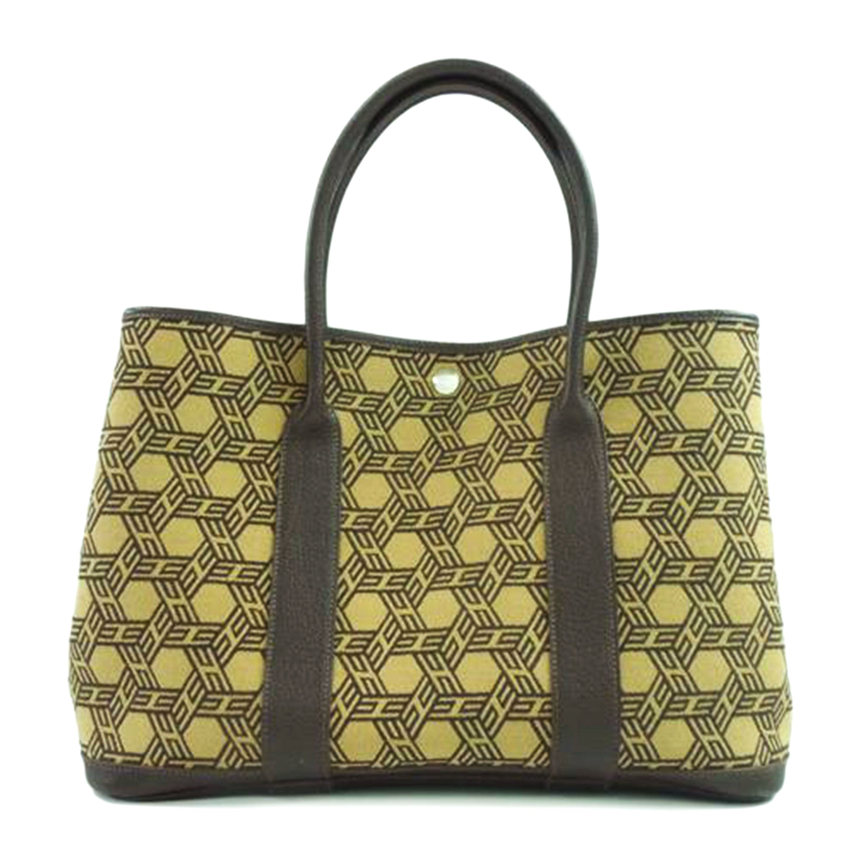 HERMES エルメス/ガーデンパーティPM/トワルソーアッシュ//T □K(2007)/ABランク/83