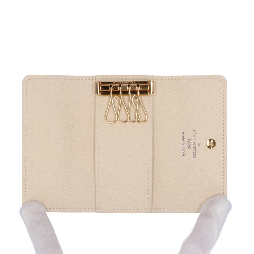 LV ルイヴィトン 4連 キーケース 財布 小物 ホワイト レディース/ミュルティクレ4/ダミエ アズール/N60386//CT1132/SAランク/75