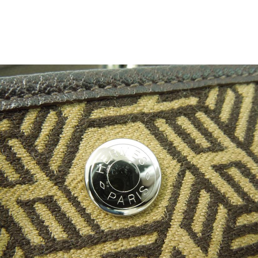 HERMES エルメス/ガーデンパーティPM/トワルソーアッシュ//T □K(2007)/ABランク/83