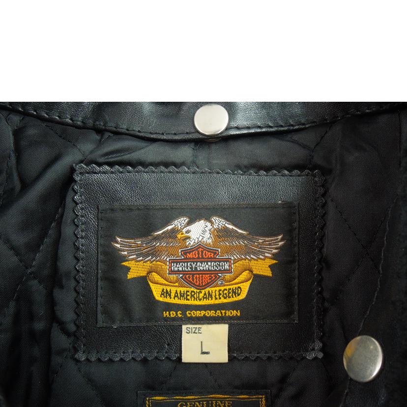 HARLEY-DAVIDSON/HARLEY-DAVIDSONダブルライダースJKT/C-OS1957//サイズ:L/ABランク/83