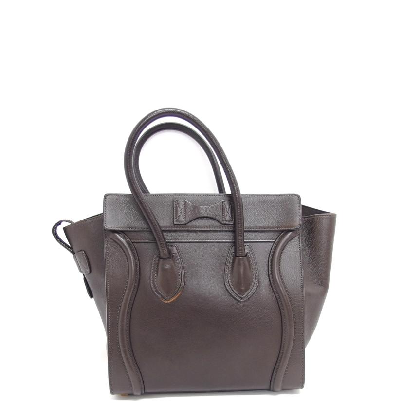 CELINE セリーヌ レザーハンドバッグ/ラゲージマイクロショッパー/トートバッグ/ブラウン//ABランク/04