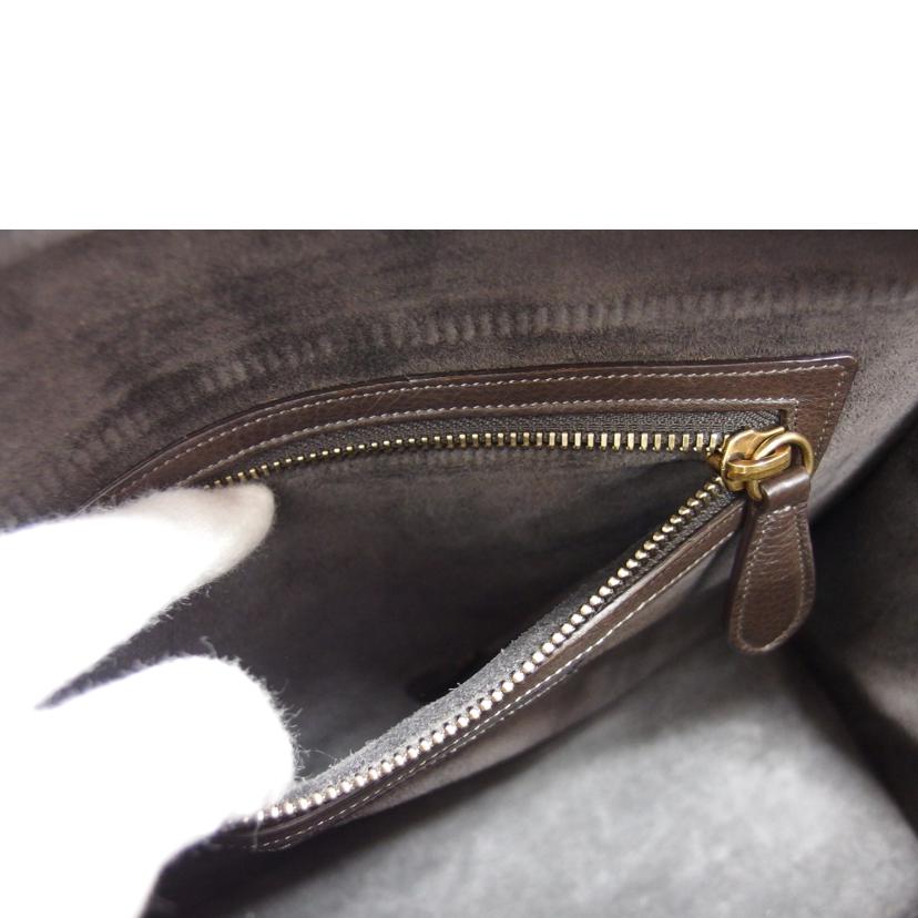 CELINE セリーヌ レザーハンドバッグ/ラゲージマイクロショッパー/トートバッグ/ブラウン//ABランク/04