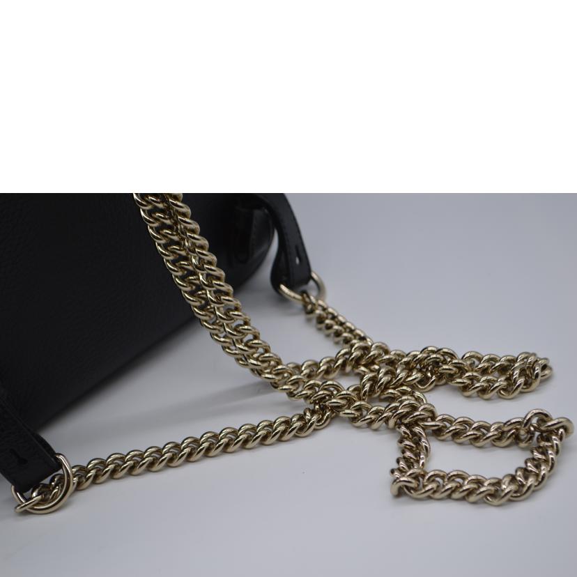 GUCCI グッチ/ソーホーインターロッキングGチェーンレザーバックパック/536192//498879/SAランク/89