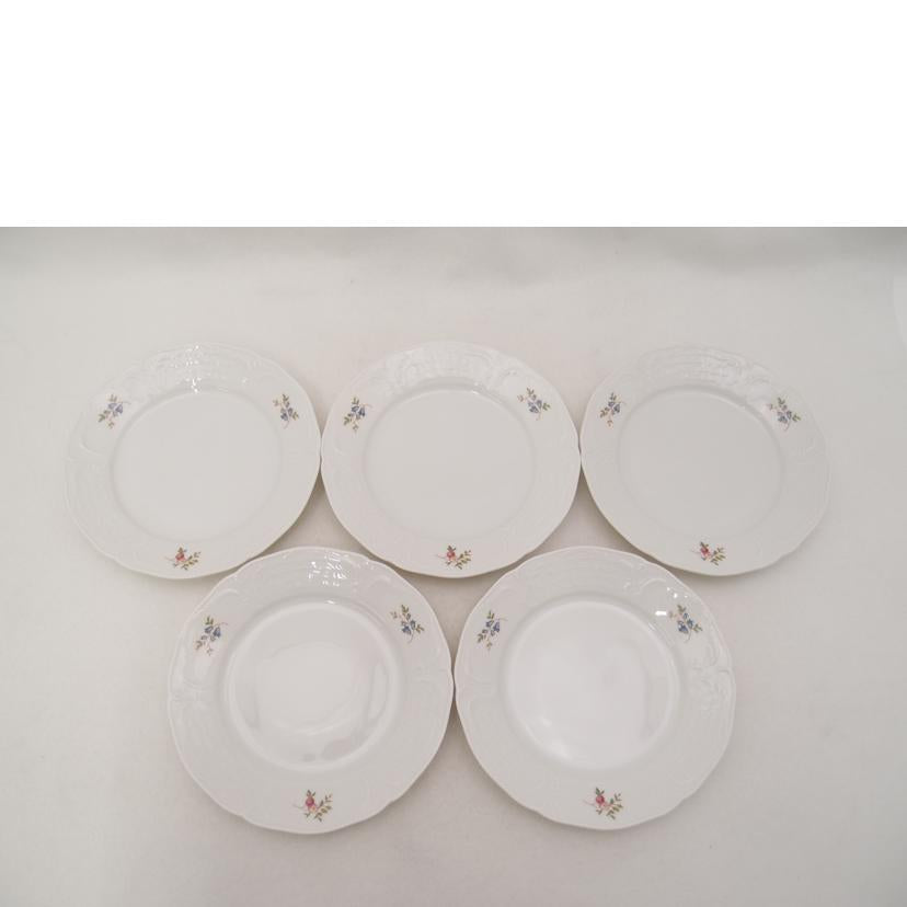 Rosenthal ローゼンタール/クラシックローズ カップ&ソーサー5客 ケーキ皿セット//Sランク/69