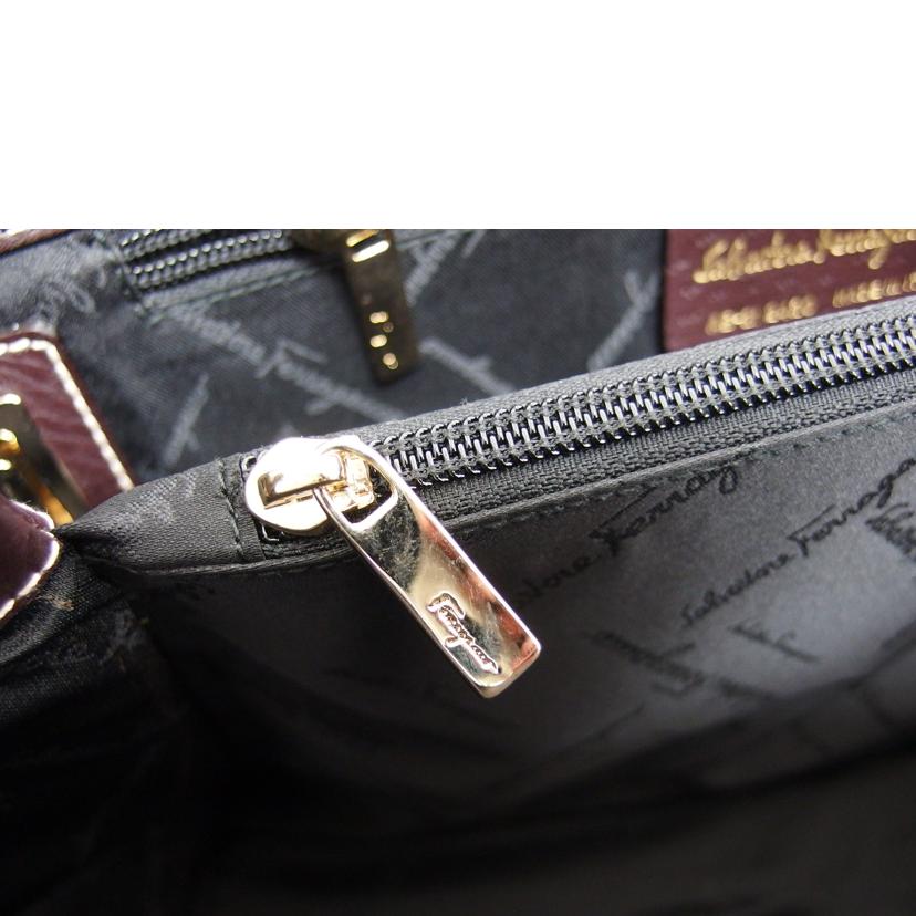 Ferragamo フェラガモ /ガンチーニ/レザートートバッグ/ブラウン/21 2420//Aランク/04