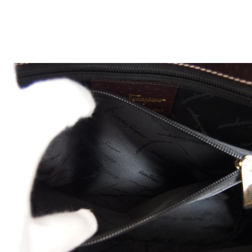 Ferragamo フェラガモ /ガンチーニ/レザートートバッグ/ブラウン/21 2420//Aランク/04