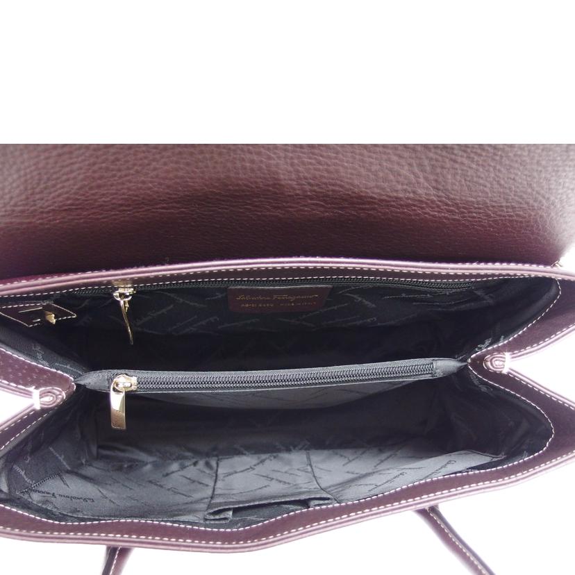 Ferragamo フェラガモ /ガンチーニ/レザートートバッグ/ブラウン/21 2420//Aランク/04