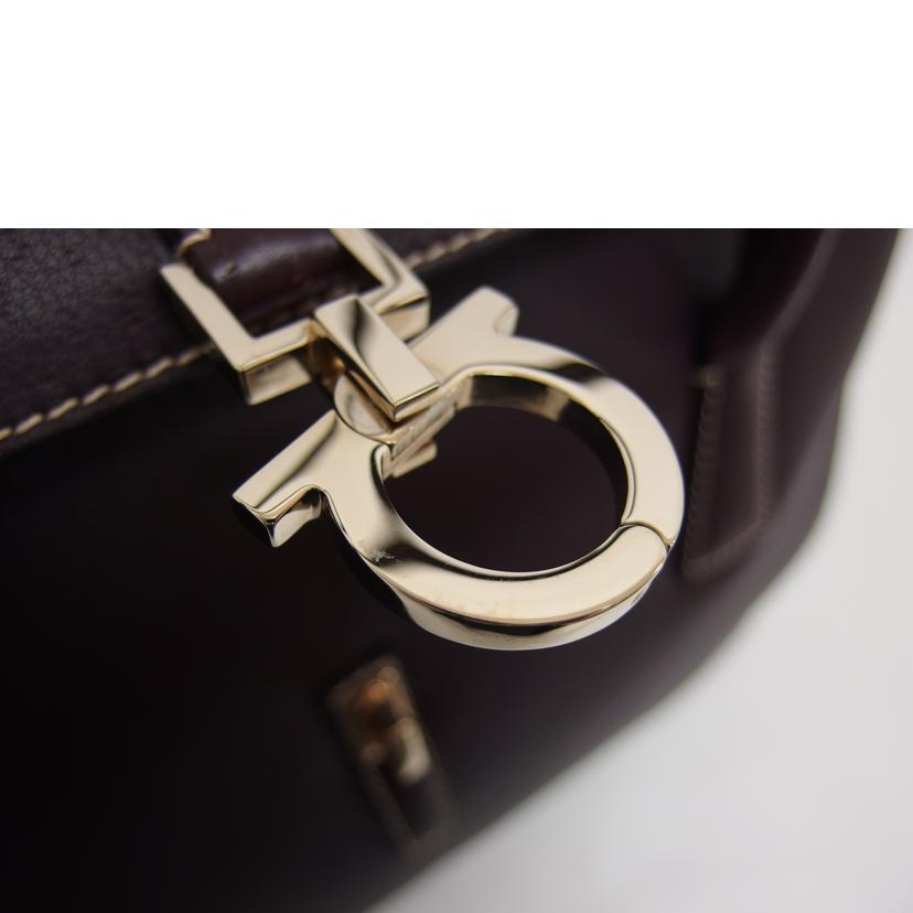 Ferragamo フェラガモ /ガンチーニ/レザートートバッグ/ブラウン/21 2420//Aランク/04