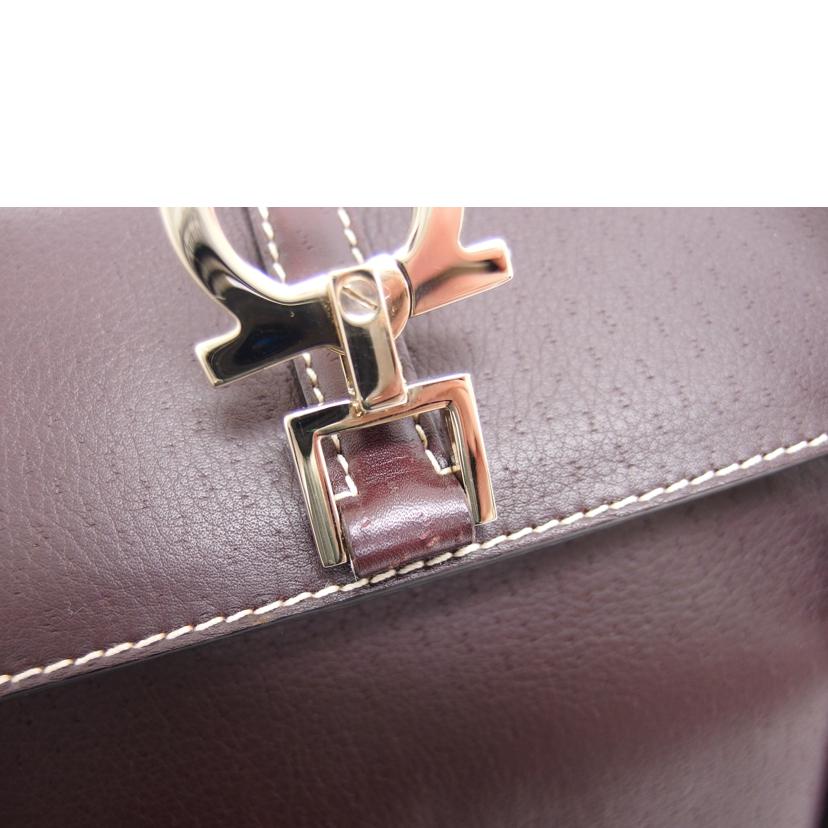 Ferragamo フェラガモ /ガンチーニ/レザートートバッグ/ブラウン/21 2420//Aランク/04