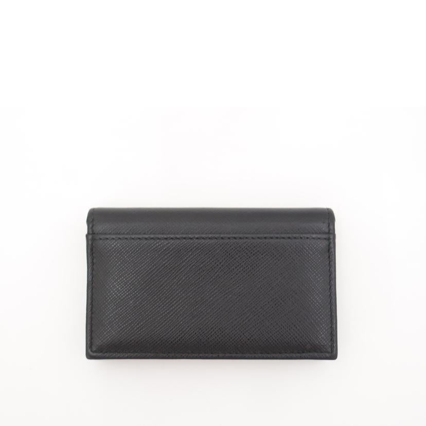 PRADA プラダ/サフィアーノレザー名刺入れ/ブラック/1MC122//12/Aランク/69