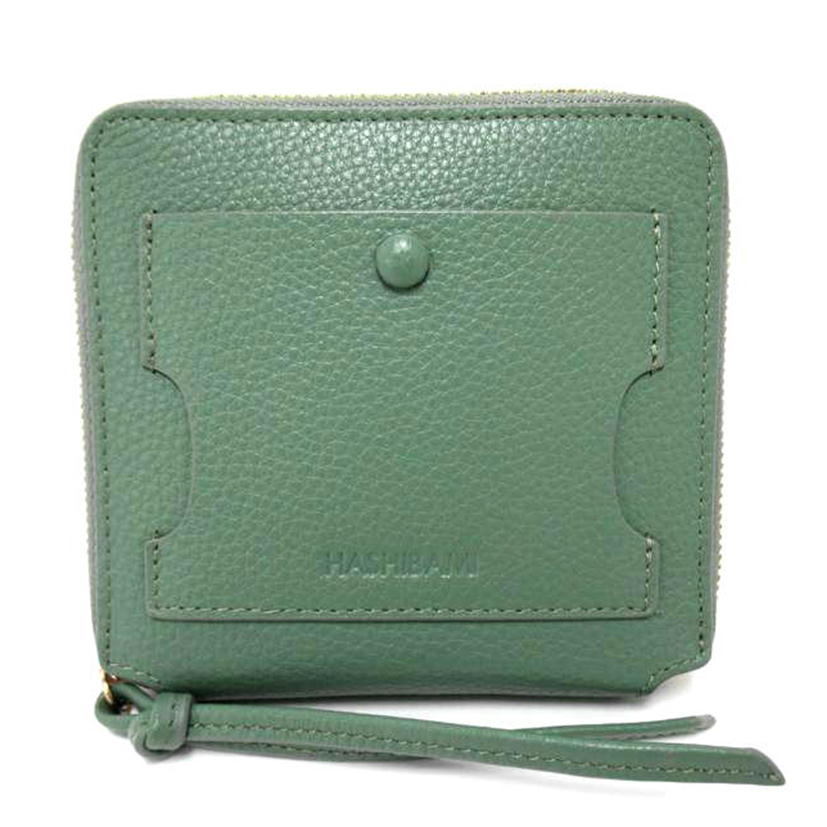 HASHIBAMI/ジップ付レザー財布/GR/Ha-2111-504//SAランク/63