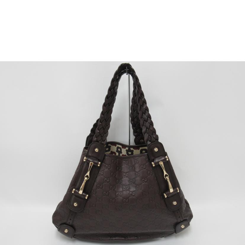 GUCCI グッチ/グッチシマレザーホースビットショルダーバッグ/162900//001018/ABランク/63