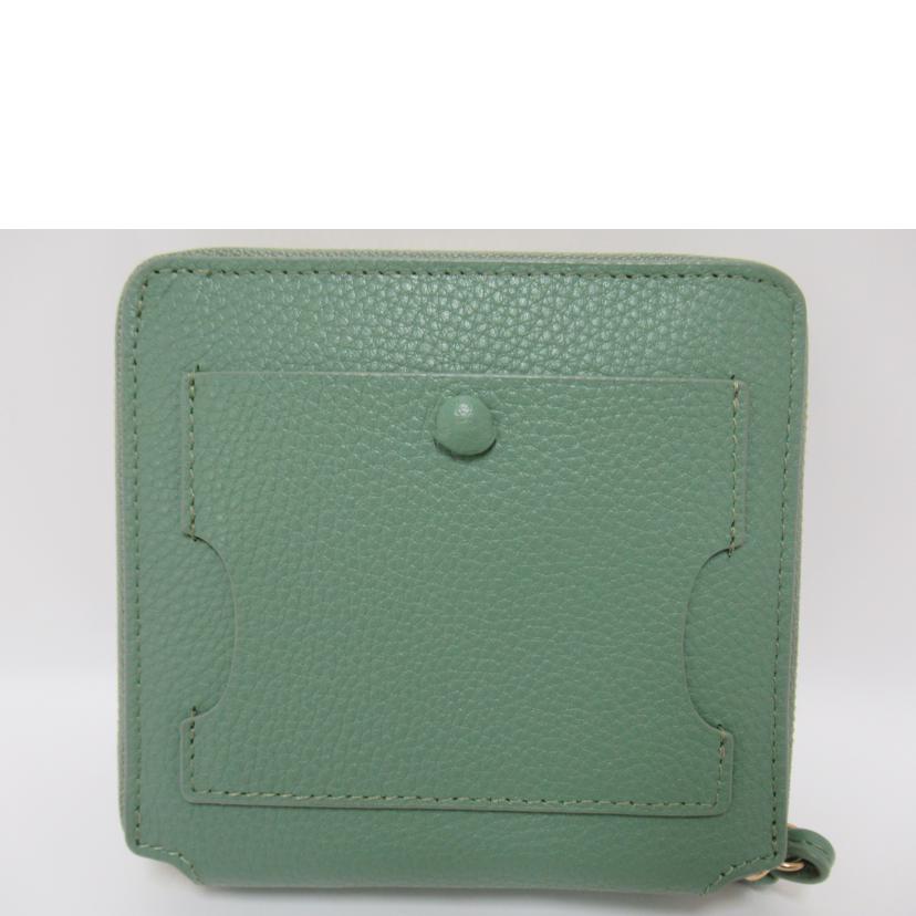 HASHIBAMI/ジップ付レザー財布/GR/Ha-2111-504//SAランク/63