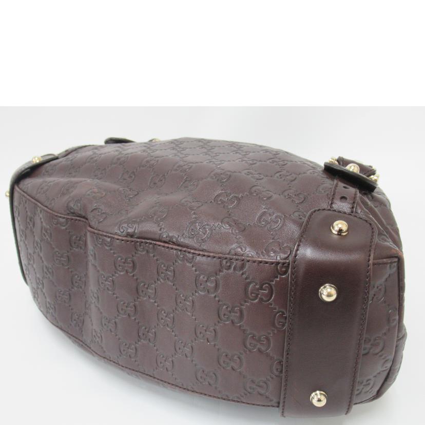 GUCCI グッチ/グッチシマレザーホースビットショルダーバッグ/162900//001018/ABランク/63