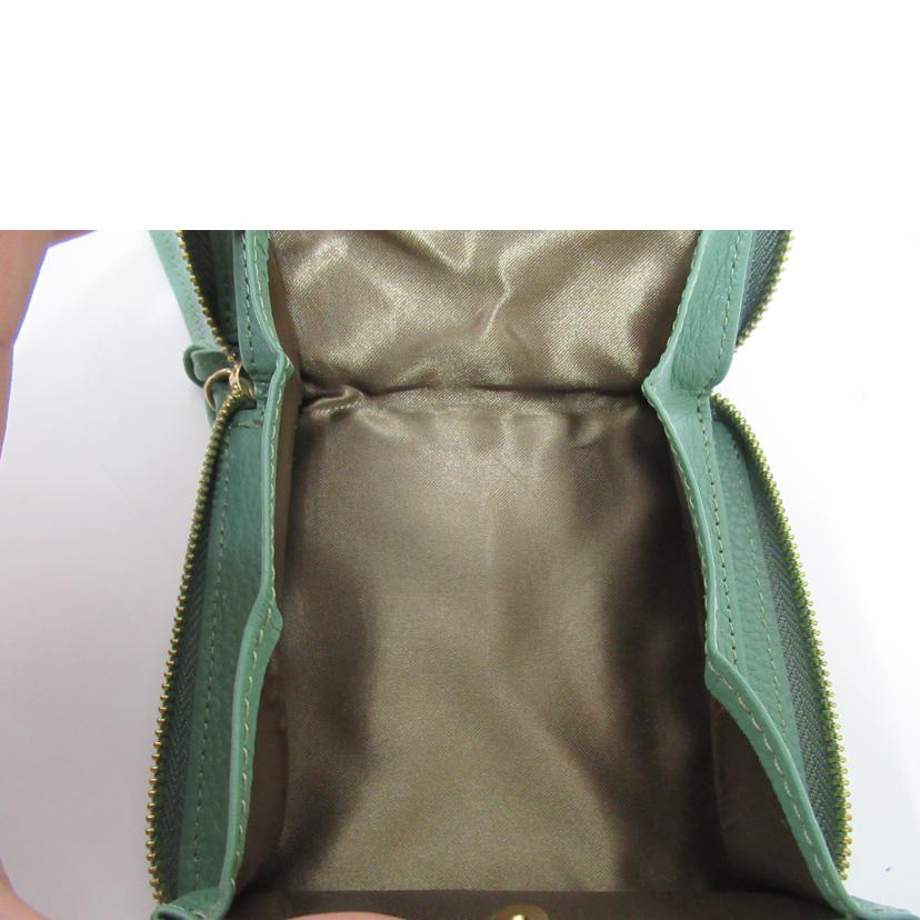 HASHIBAMI/ジップ付レザー財布/GR/Ha-2111-504//SAランク/63