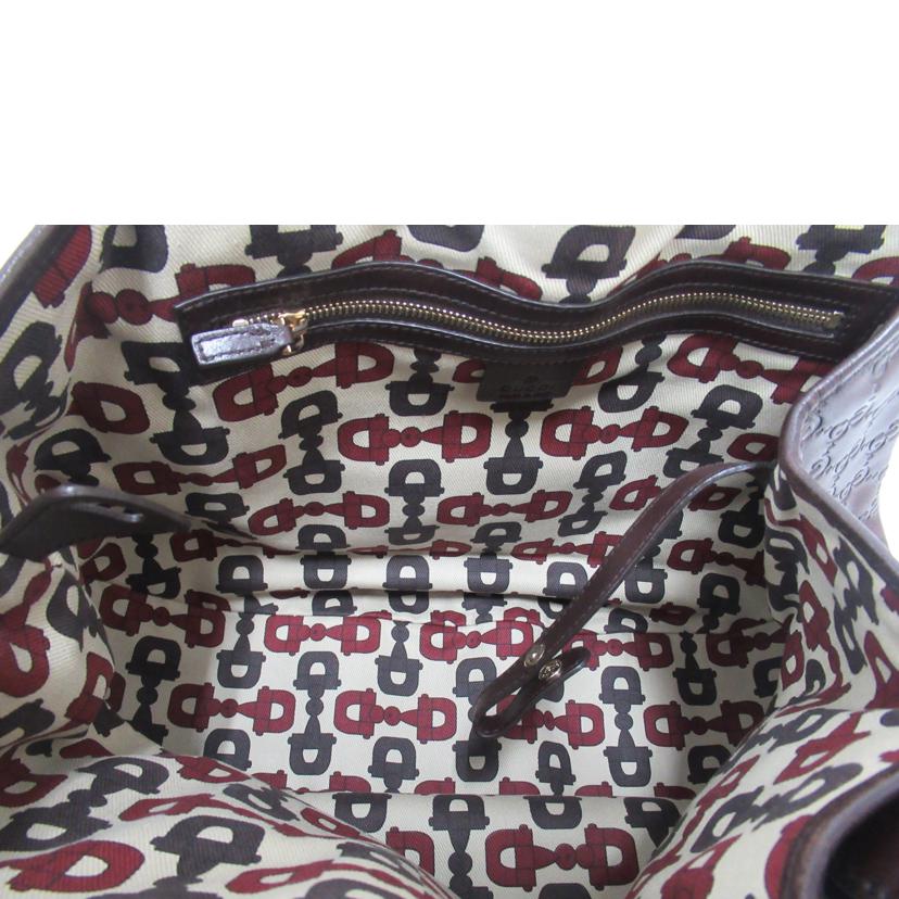 GUCCI グッチ/グッチシマレザーホースビットショルダーバッグ/162900//001018/ABランク/63