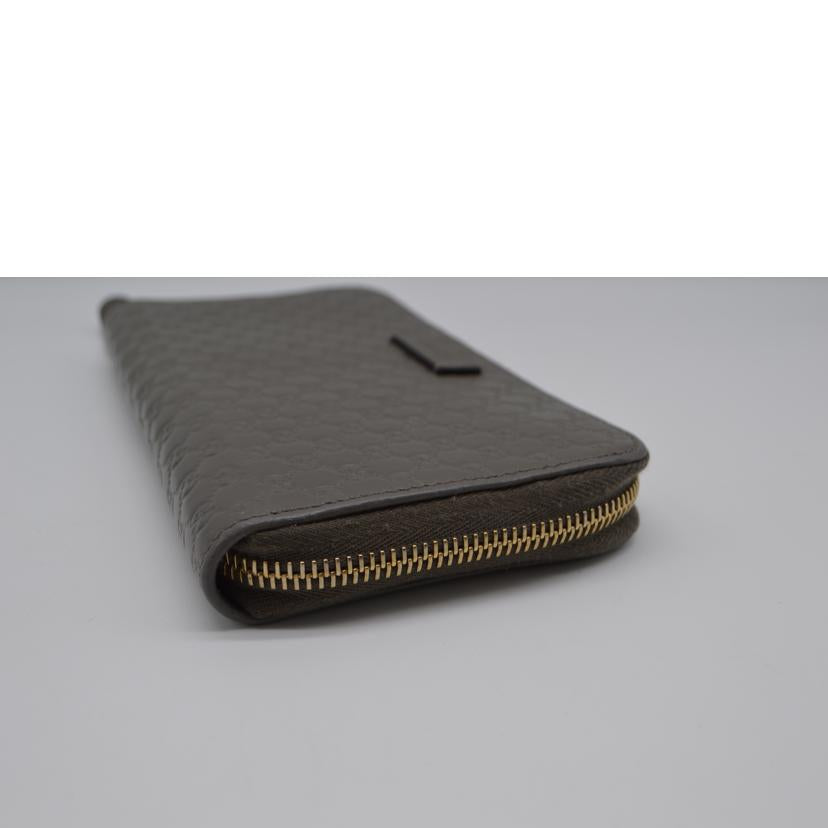 GUCCI/マイクログッチシマラウンドファスナー長財布/449391//493075/ABランク/89