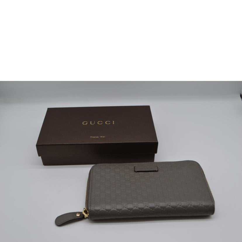 GUCCI/マイクログッチシマラウンドファスナー長財布/449391//493075/ABランク/89
