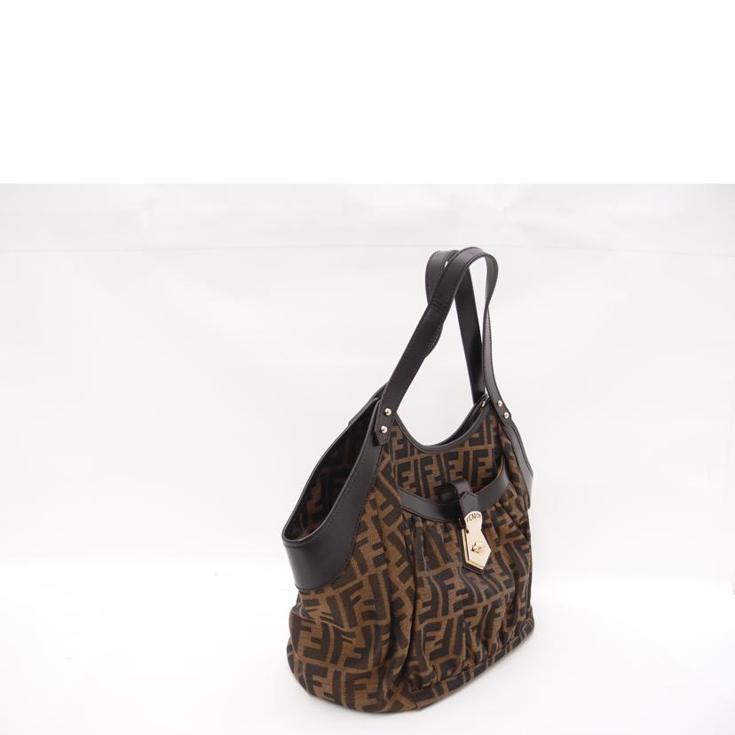 FENDI フェンディ ハンド ショルダー 肩掛け レディース/ズッカ柄トート/ブラック/8BR634//118-2550/SAランク/69