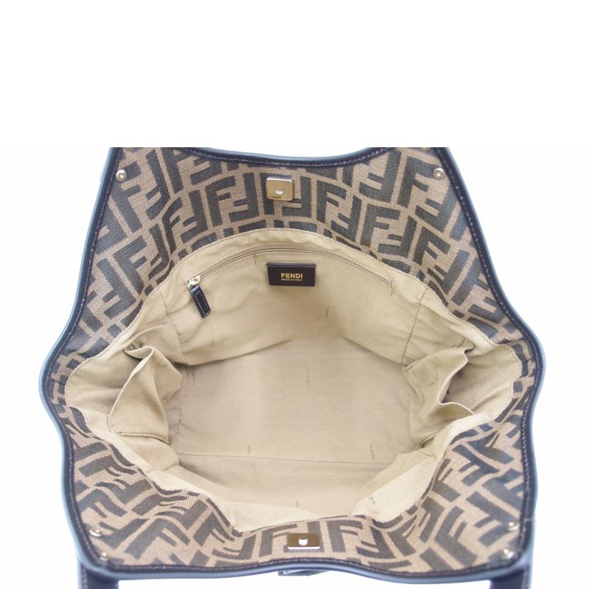 FENDI フェンディ ハンド ショルダー 肩掛け レディース/ズッカ柄トート/ブラック/8BR634//118-2550/SAランク/69