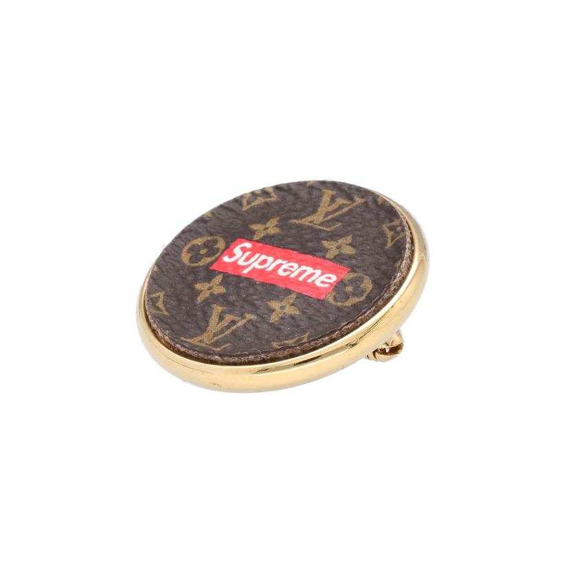 LV×Supreme ルイヴィトン/LV×シュプリーム限定ブローチ/モノグラム/MP2076//RM0***/ABランク/75