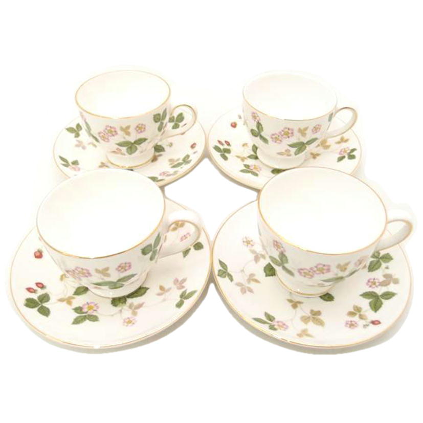 WEDGWOOD ウェッジウッド/ワイルドストロベリー/リー カップ&ソーサー 4客セット//SAランク/69