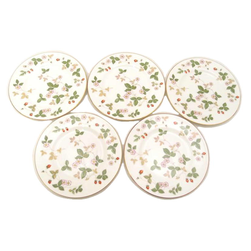 WEDGWOOD ウェッジウッド/ワイルドストロベリー プレート 18cm 5枚セット//Sランク/69
