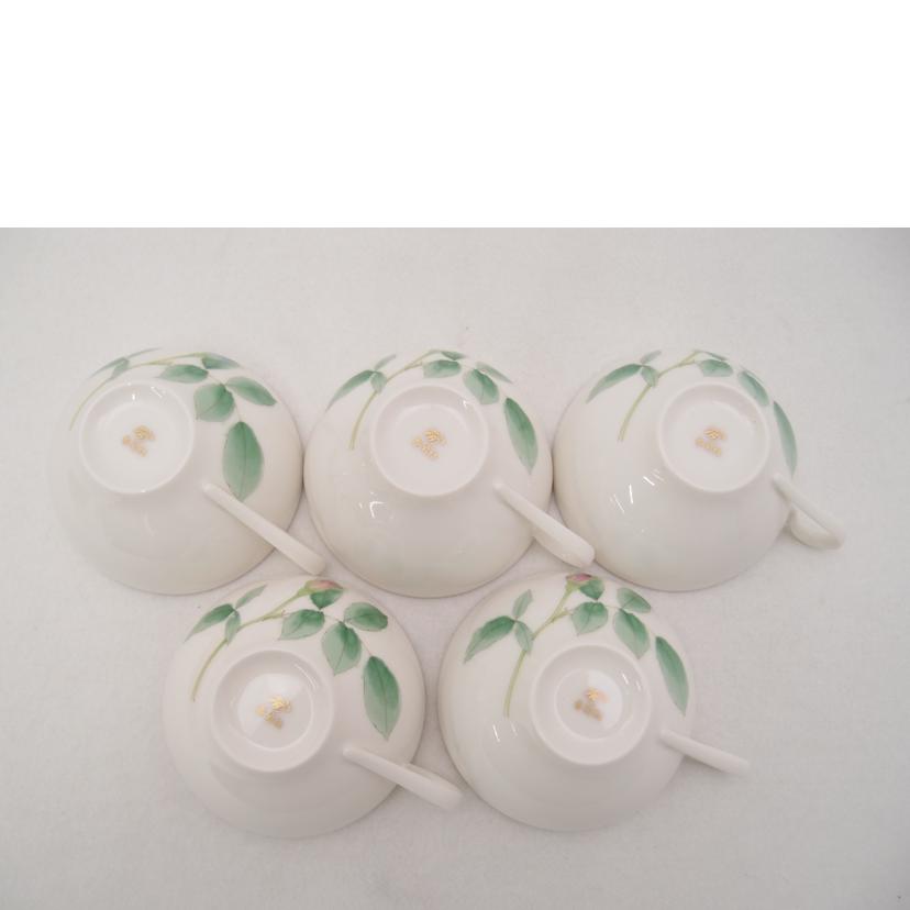 KORANSHA 香蘭社/ブライトローズ カップ&ソーサー 5客セット 椀皿揃//Sランク/69