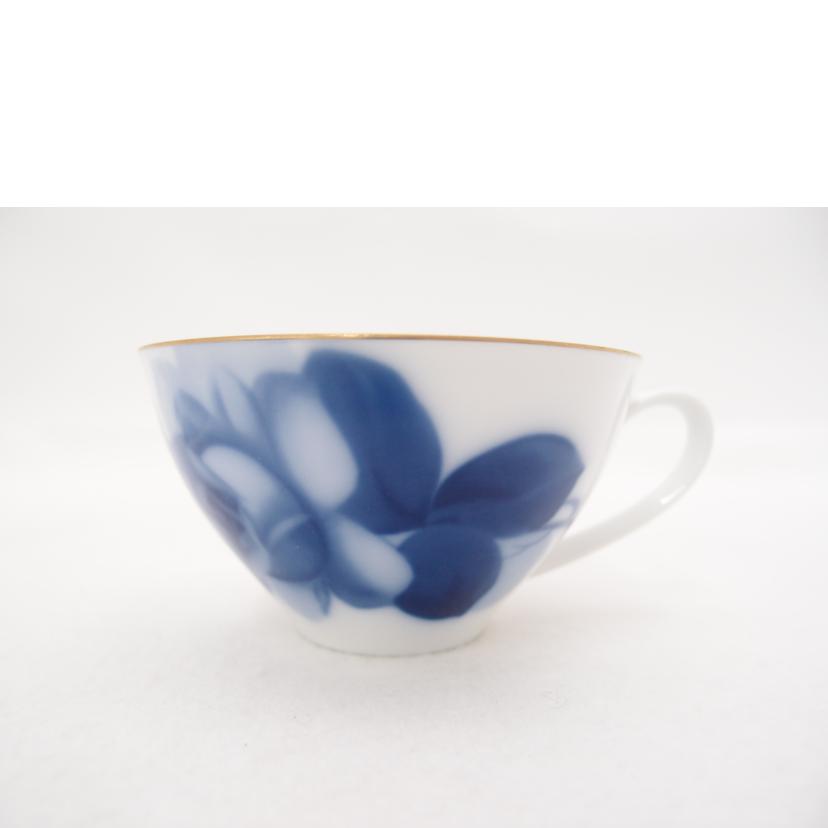 OKURA 大倉陶園/ブルーローズ カップ&ソーサー 2客セット//SAランク/69