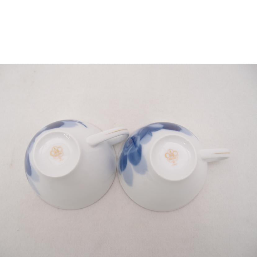 OKURA 大倉陶園/ブルーローズ カップ&ソーサー 2客セット//SAランク/69
