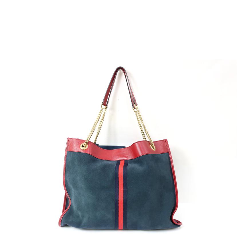 GUCCI グッチ/タイガーヘッドラジャチェーンショルダー トートバッグ 虎 ダークネイビー/537219//498***/Bランク/65