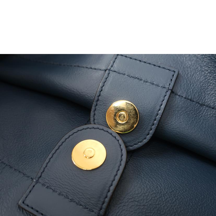 GUCCI グッチ/タイガーヘッドラジャチェーンショルダー トートバッグ 虎 ダークネイビー/537219//498***/Bランク/65