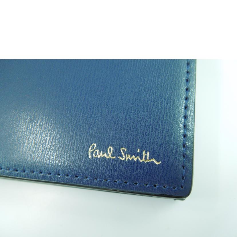 Paul Smith ポールスミス/Paul Smith 二ツ折リ長財布 ネイビー×黒//ABランク/83