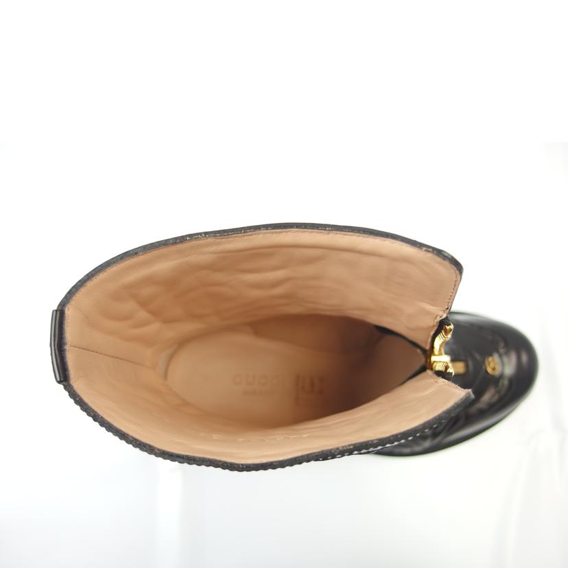 GUCCI グッチ/Gランバスレザーミッドヒールアンクルブーツ/サイズ36/約23cm/602196//04N/SAランク/83