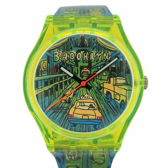 swatch スウォッチ/1997BROOKLYNへの通路ヴィンテージウォッチ/クォーツ/GJ120//Aランク/04