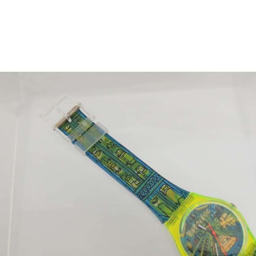 swatch スウォッチ/1997BROOKLYNへの通路ヴィンテージウォッチ/クォーツ/GJ120//Aランク/04
