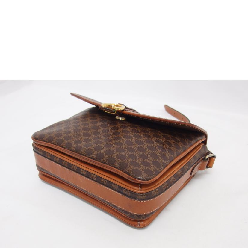 CELINE セリーヌ/マカダム柄ショルダーバッグ/ブラウン//M08/Bランク/04