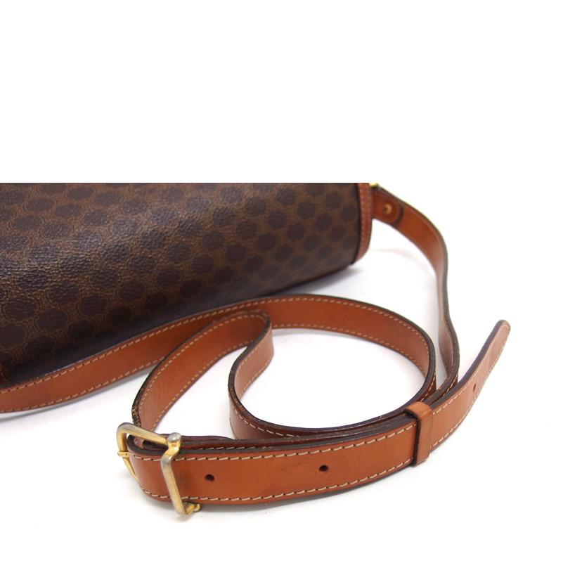 CELINE セリーヌ/マカダム柄ショルダーバッグ/ブラウン//M08/Bランク/04