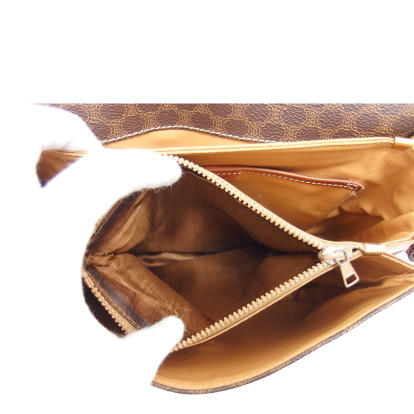 CELINE セリーヌ/マカダム柄ショルダーバッグ/ブラウン//M08/Bランク/04